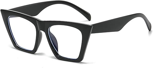 helena Gafas de lectura cuadradas de gran tamaño para mujer, para lectores de moda, con bisagra de resorte, montura cuadrada gruesa, lentes UV400