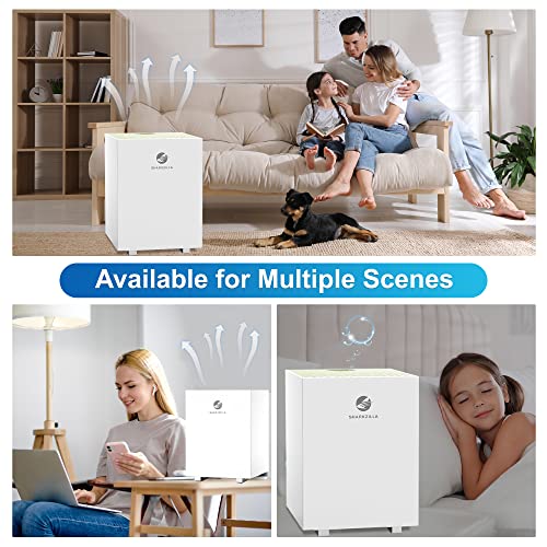 Sharkzilla Evaporative Humidifiers For Bedroom, 1.3Gallon No Mist Humidifiers For Baby, Top Fill Air Humidifier With Filter, Timer, Quiet #TOP7