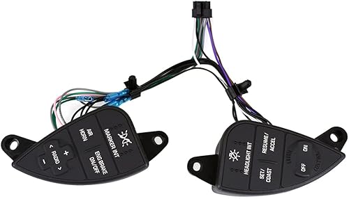 Interruptor de control de crucero de servicio pesado lado izquierdo del conductor compatible con 2007-2016 International ProStar Reemplazar 901-5101