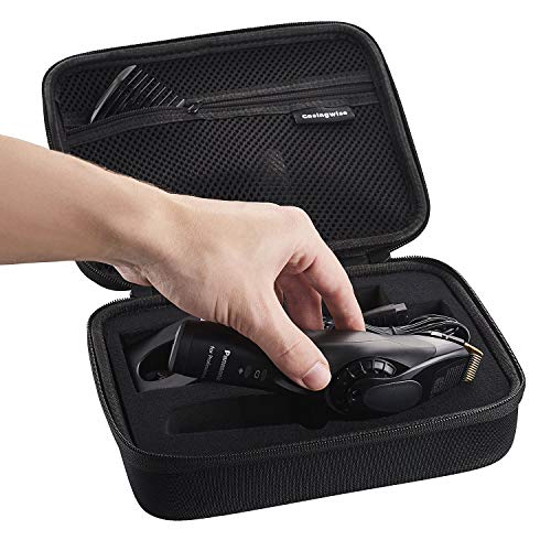Casingwise Tasche für Panasonic ER-DGP80, ER-GP82 Rasierer / Haarschneidemaschine Hülle mit Fach für Kabel und Zubehör für Reisen / Barttrimmer Hard Case mit Trageschlaufe schwarz - Image 3
