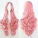 Produktbild Perücke Pink Rosa ca 90cm lang für VOCALOID Megurine Luka Cosplay oder Schaufensterpuppen Karneval oder Mottoparties