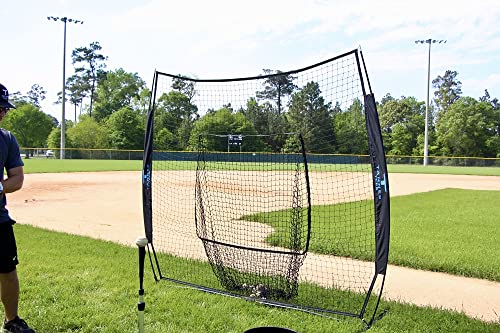 Tanner Flex Frame Baseball And Softball Travel Practice Net, 7X7 Ft., With Carrying Bag, Black #TOP6