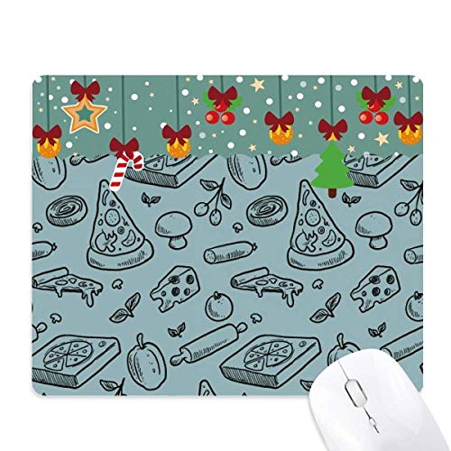 Tapis de souris antidérapant pizza fromage fini les glissements sur le bureau