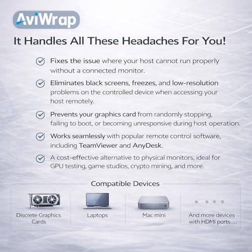 Adaptador HDMI Dummy Plug AviWrap AviWrapA03 miniatura 4