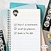 Re-marks Harry Potter Wizards and Hogwarts Magnetic Page Clips, 2 Sets of 4 Page Clips, 8 Clips Total