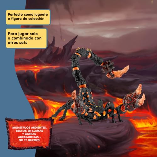 Miniatura 6 de Schleich Eldrador Creatures Escorpión De Lava 70142 Figura Monstruo Eldrador Pinzas Móviles Y Cola Venenosa Regalo Para Niños Y Niñas Desde 7 Años 21 X 14 X 14 Cm