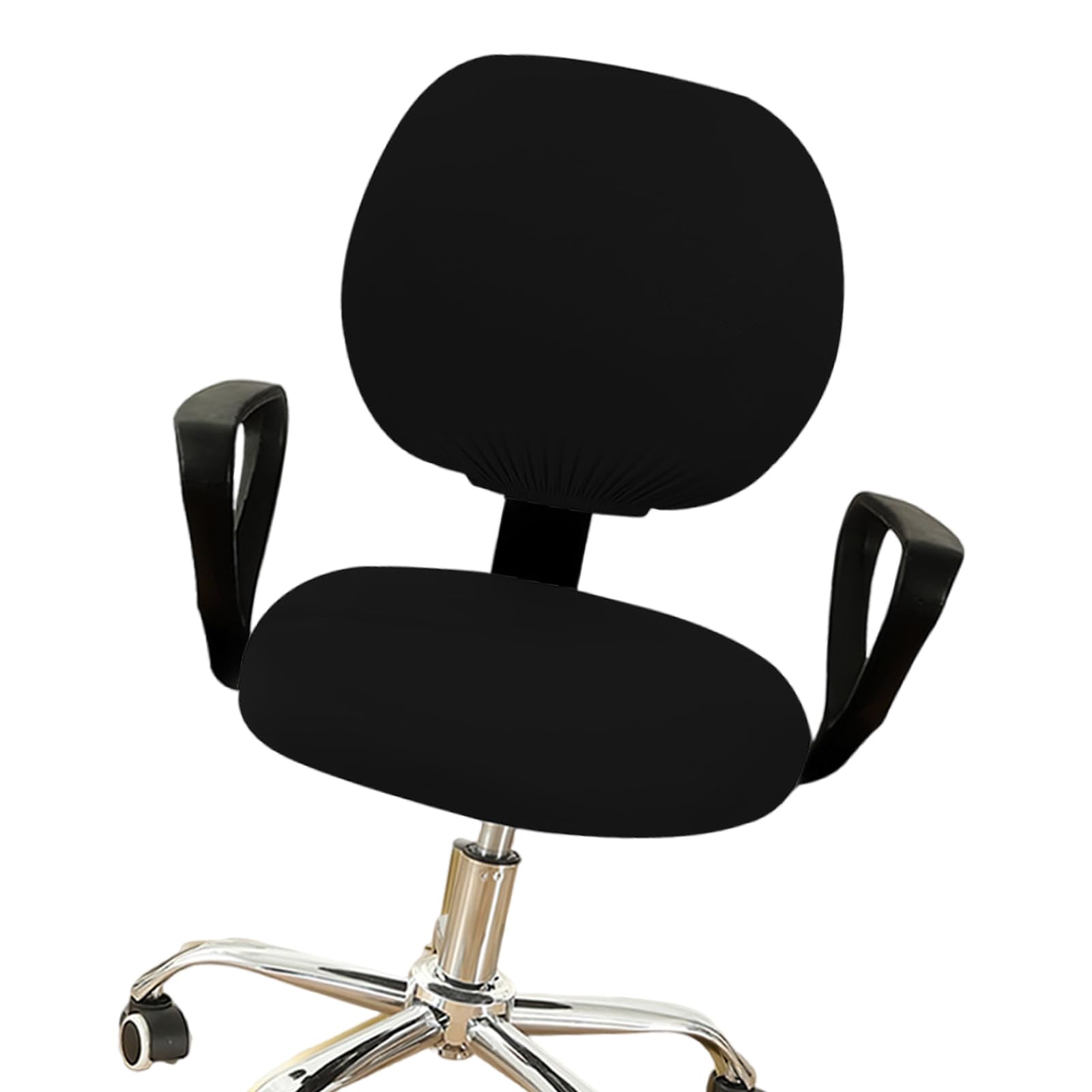 Nucelit Chair Covers Water Resistant and Stretchable Removable Washable Slipcover for Desk Chairs Backrest and Cushions Protections Black Water Resistant Chair Covers