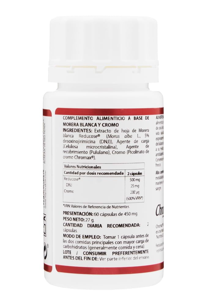 Equisalud - Holomega Glucostop con Morera Blanca y Cromo 60 Cápsulas