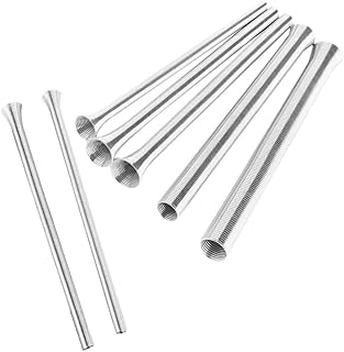 OSALADI 7pcs Spring Tube Bender Set Wall Tubing Bending Tools Metal Tubing Hand Benders (1/4, 5/16, 3/8, 1/2 and 5/8)