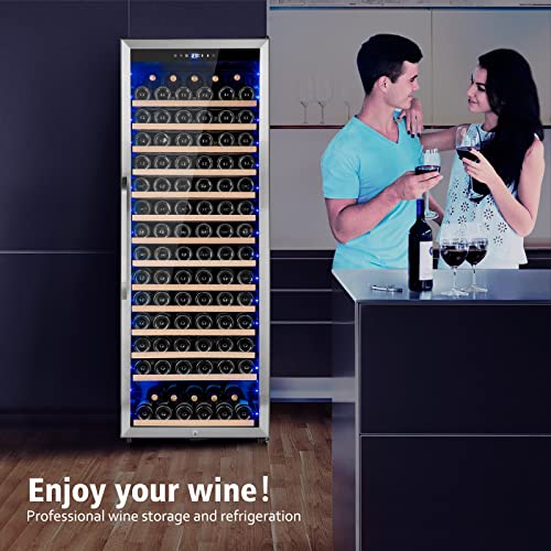 Wine Cooler Refrigerator, 179 Bottles Professional Wine Fridge with Powerful Compressor,Quiet Operation and Elegant Design for Wine Lovers on Fridge.com