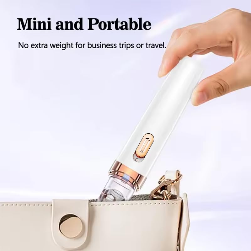 Epilateur Electrique Femme, Epilateur Electrique Portable avec Lumière LED Intégrée et Câble USB, Épilation Indolore et Très Efficace, pour l'épilation du Corps, Visage, Jambes et Bras