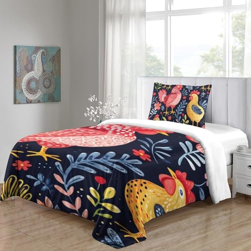 Housse de couette coq 3D idéale pour décorer une chambre d'adolescent avec style - 5