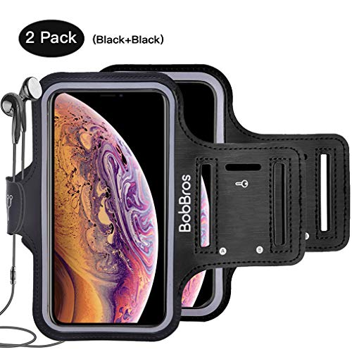BobBros Waterproof Phone Armband,iPhone Armband, Sports Armband for iPhone 11/Xs Max/XR/X/ 8/7/6/6S Plus