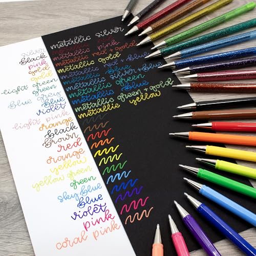 Set de 24 bolígrafos gel Pentel colores vivos miniatura 4