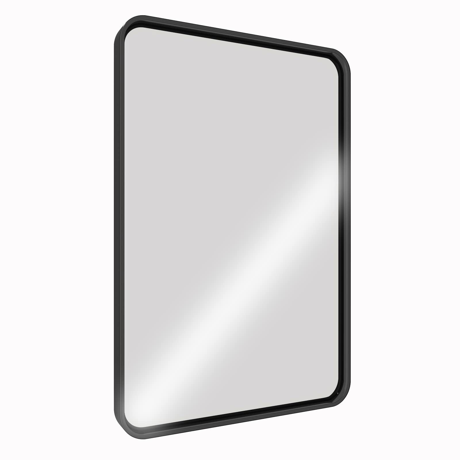 Abelockand Black Bathroom Mirror, 22" x 30" Black Rectangle Mirror for
