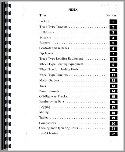 Caterpillar All Performance Handbook Service Manual      Plastic Comb
