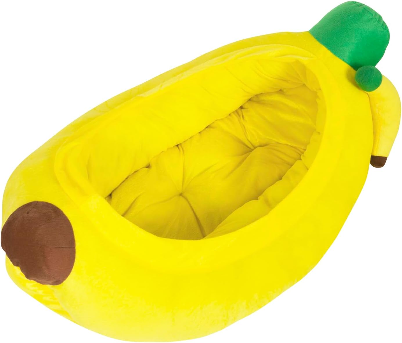 YML Banana Pet Bed - Cute Funny Fruit Bed with Removable Cushion for Dogs, Indoor Cats, Rabbits, Small Animals - 38 Inch, Yellow