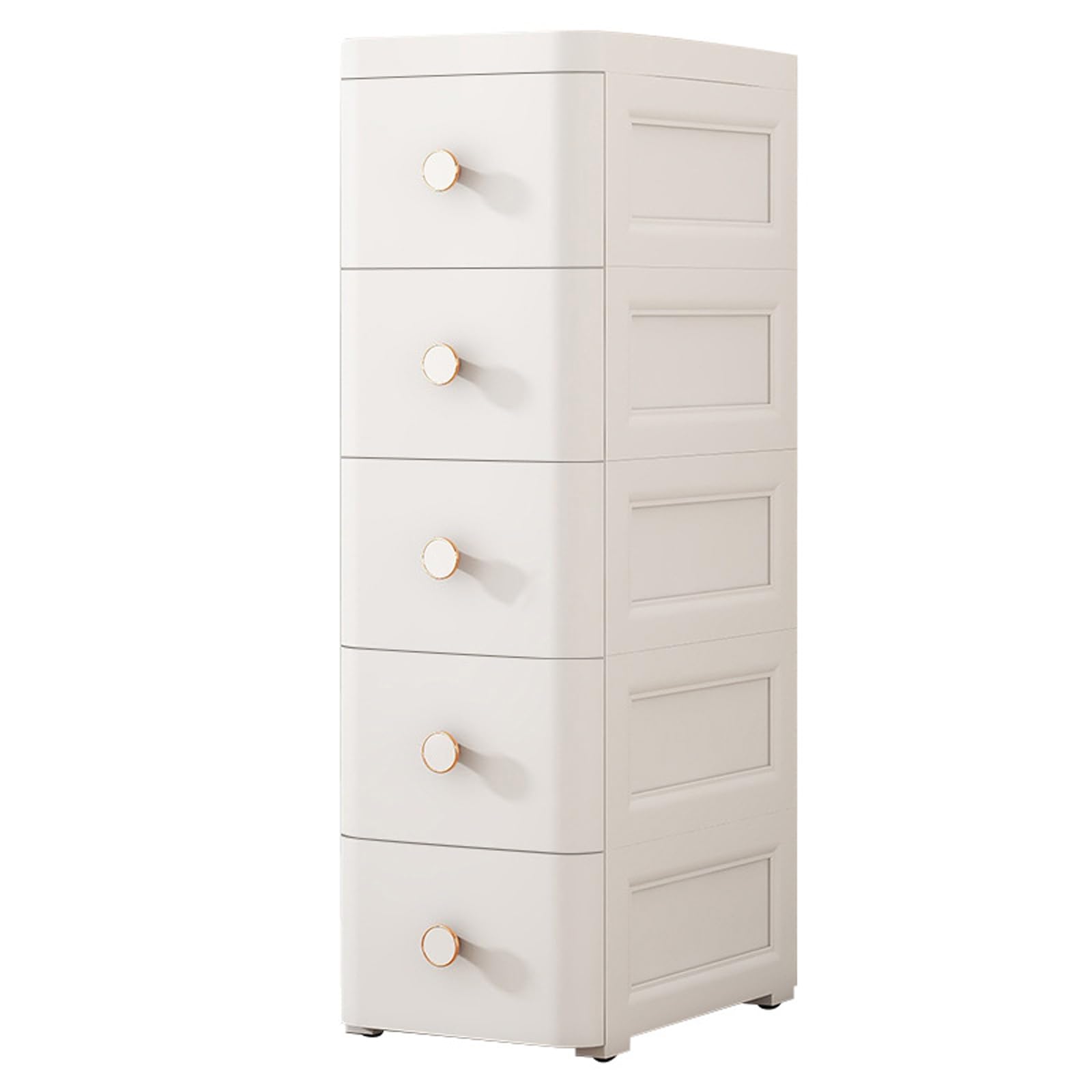 Cassettiera Bianca 5 Cassetti per Cameretta Bambini e Neonati
