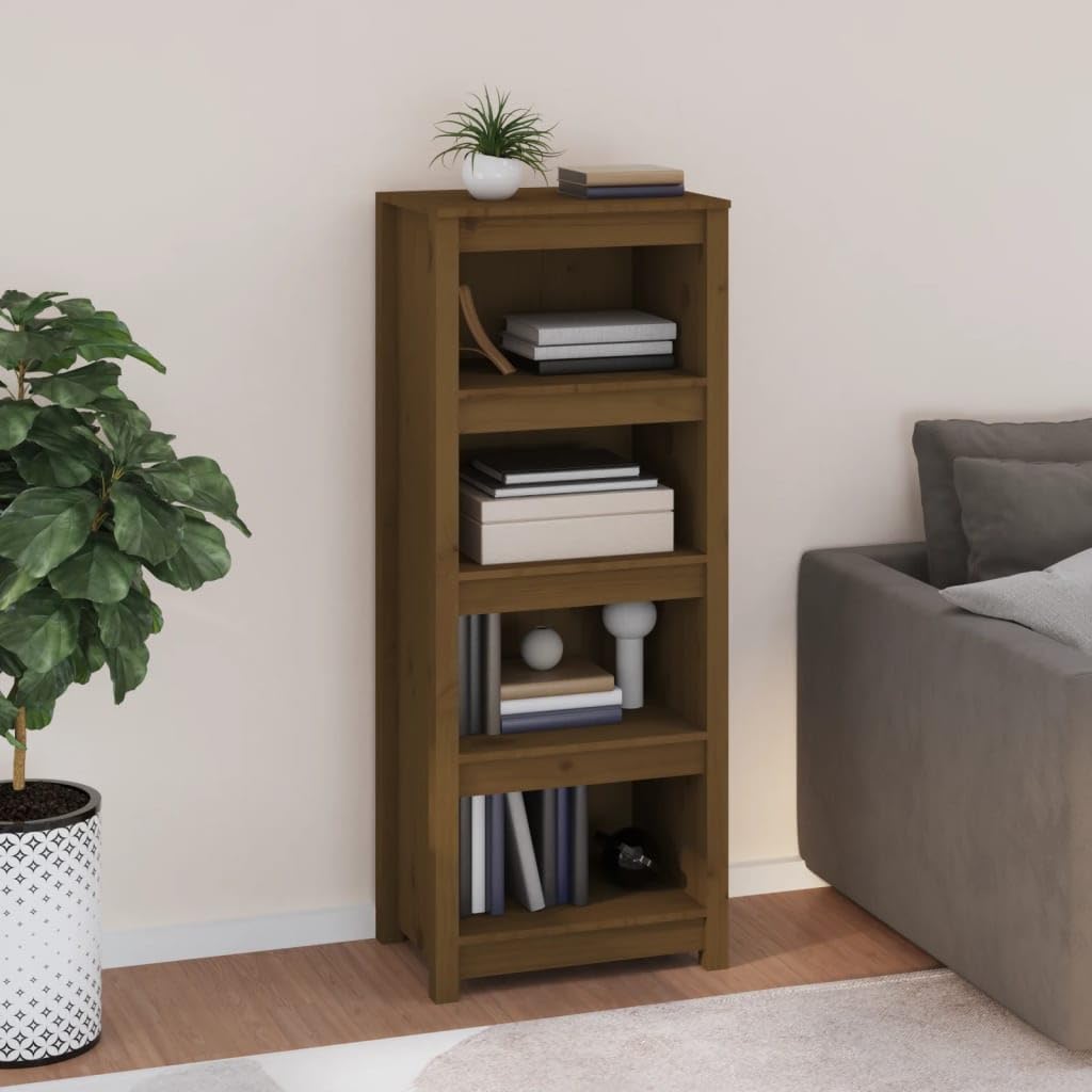 Estantería de madera maciza para resolver la falta de espacio y ordenar el dormitorio