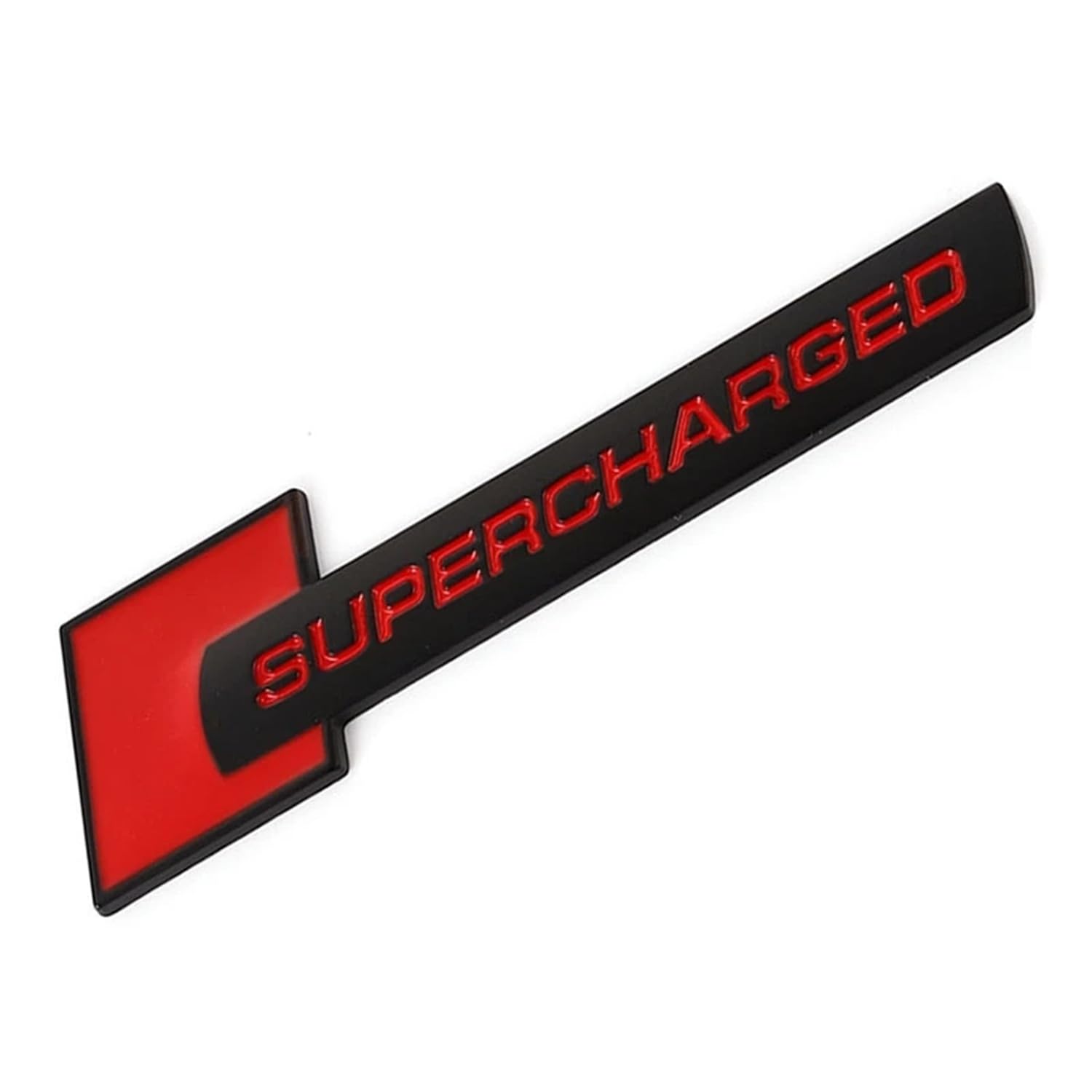 Supercharged 3D Metal Emblem Sticker for Scorpio N 2026 Year Onwards All Models Car Fender Taligate Side Badges/Logo for All Cars & Bikes (Black & Red)-picture-23