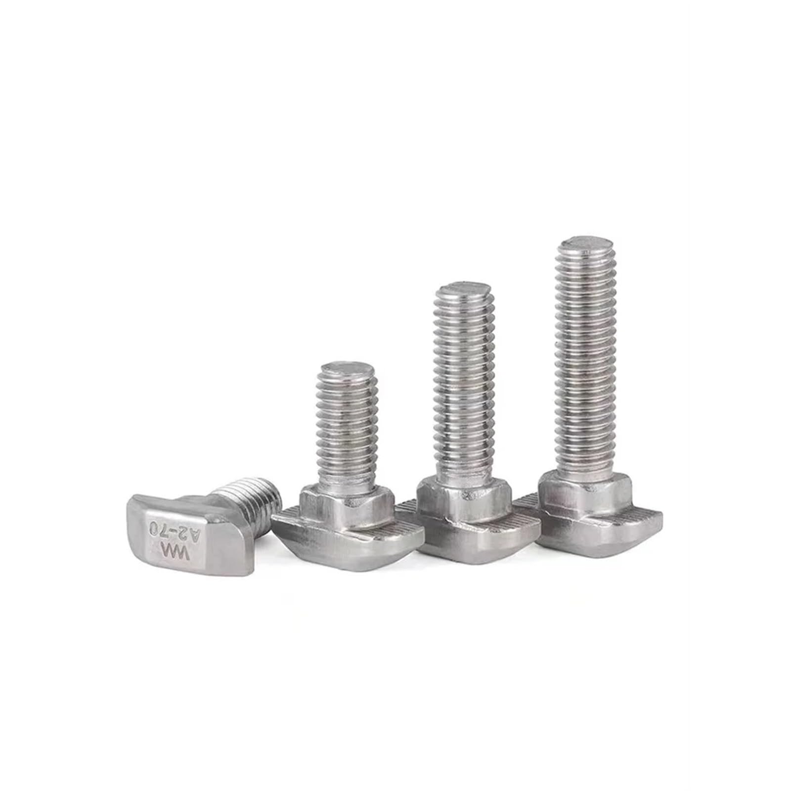 OIFAODAO T bolt, 10Pcs 304 Stainless Steel Aluminum Connector T Head Bolts Screws Profiles(40s-M8x30)