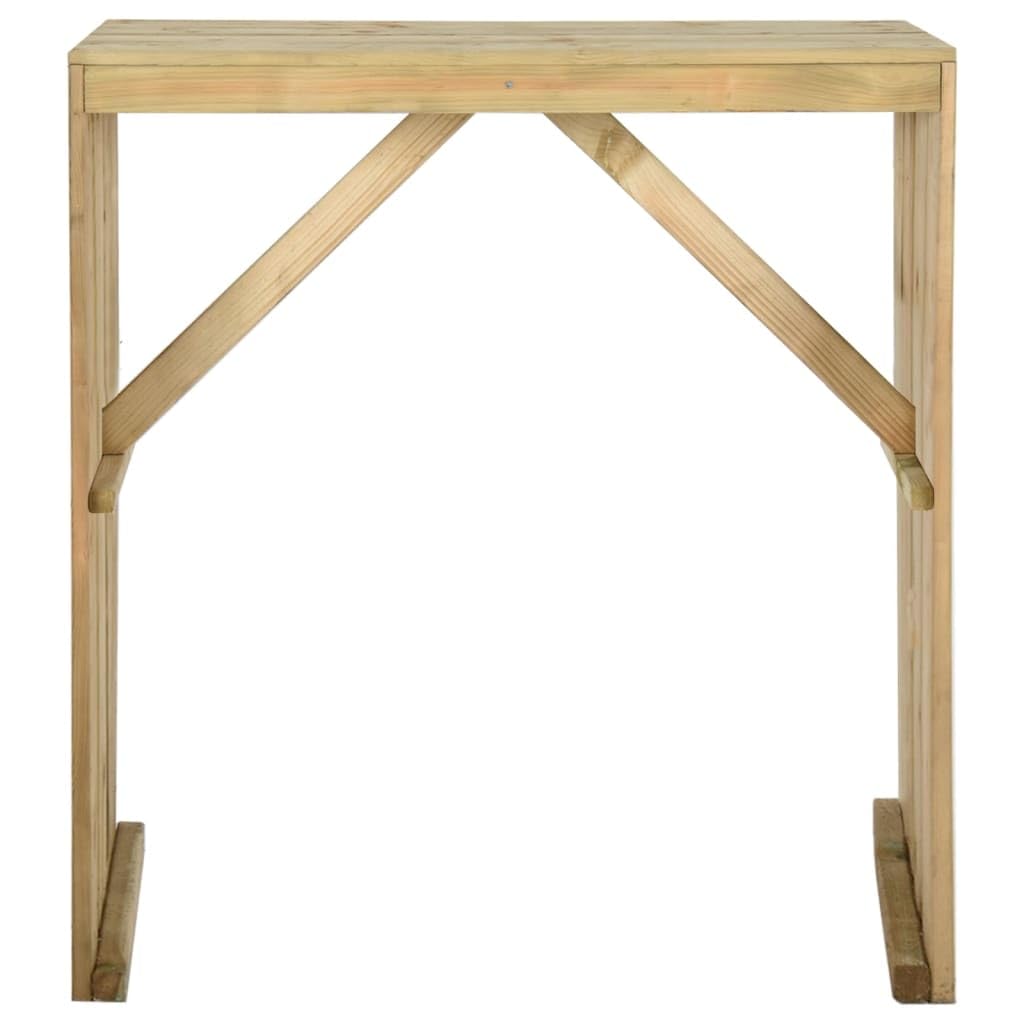 Fengshui Stół barowy 100 x 60 x 110 cm impregnowane drewno sosnowe