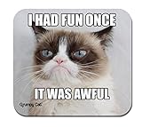 Handstands Deluxe Grumpy Cat Mouse Mat