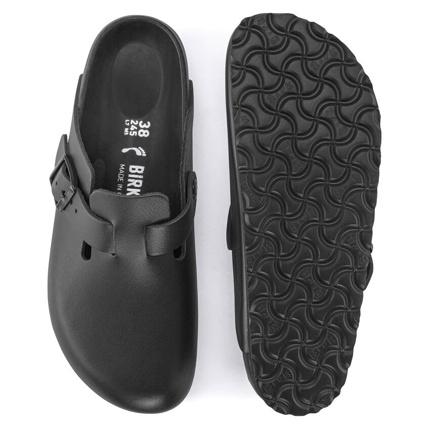 Amazon.com: Birkenstock 1023744339 Boston Exq- Black LTR N 39