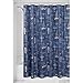 Produktbild iDesign Sailboat Duschvorhang | Badewannenvorhang in 183,0 cm x 183,0 cm | Textil Duschvorhang mit Segelboot-Design | Polyester marineblau