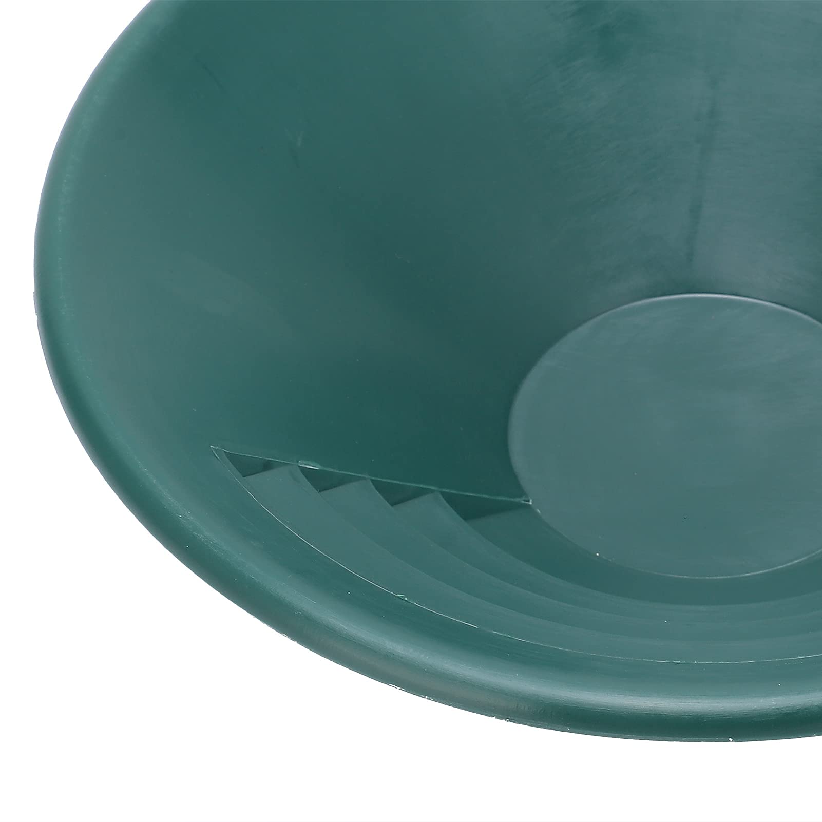 Walfront Sartén de Oro de plástico Verde de 260 mm Kit de Lavado de Oro Manual Sartén de Lavado de Oro Sartenes de Oro para minería de Oro