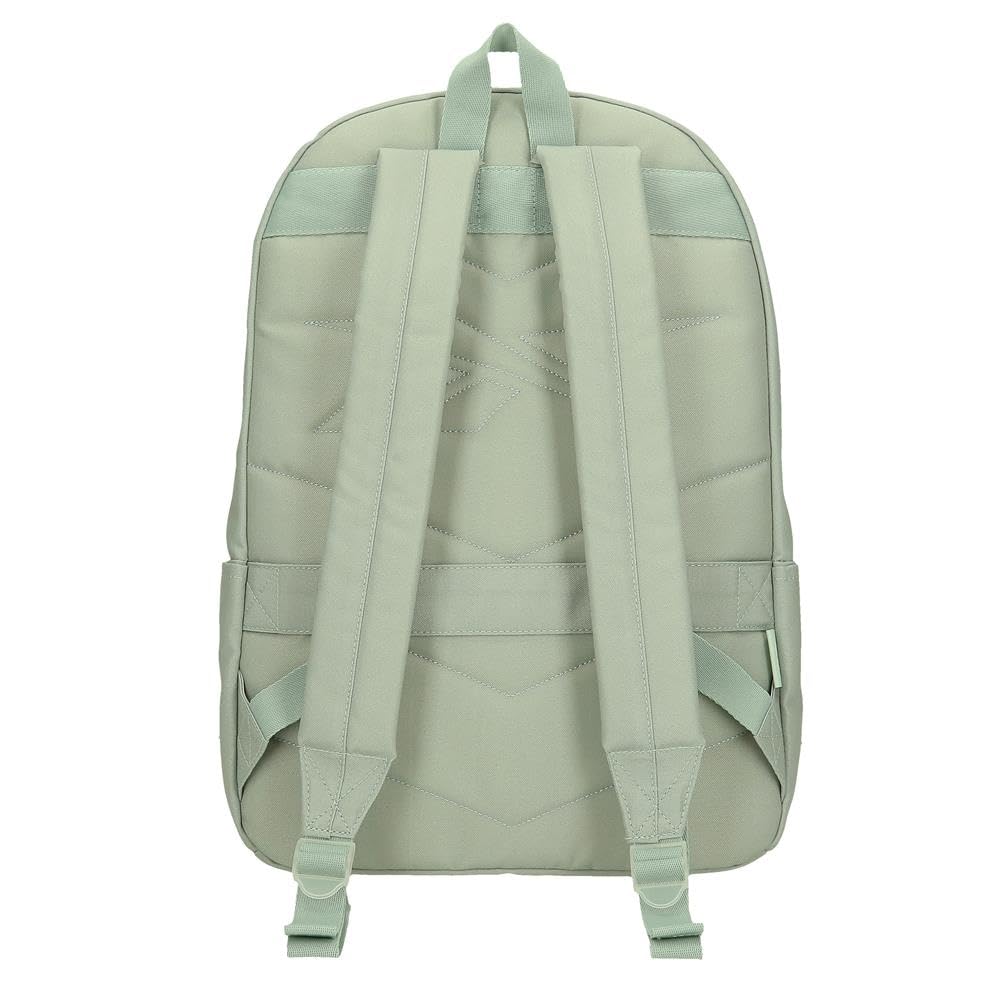 Reebok Trace, mochila escolar, mochila verde fabricada en poliéster, Tirantes anchos, ergonómicos y acolchados, varios compartimentos, de Joumma Bags