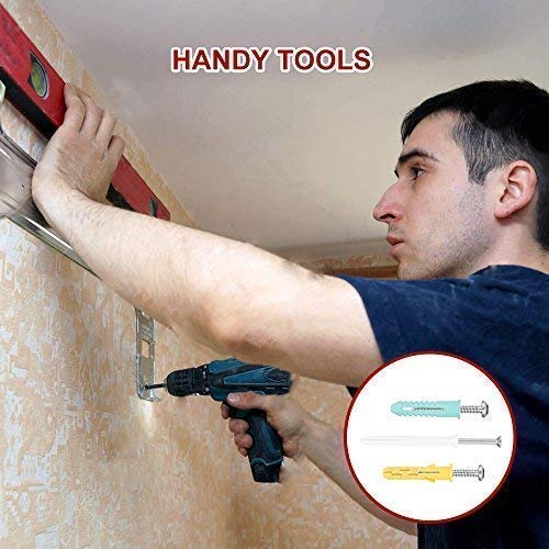 Leanking Plastic Drywall Wall Anchors Screws Assortment Kit 300 Pieces #TOP5