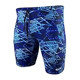 Tyron Jammer Delta Blue Art (blau) | Badeanzug für Damen & Mädchen | Sport Badeanzug für Training und Wettkampf | Schwimmanzug | Schwimmsport