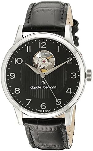 Claude Bernard 85017-3-NBN - Orologio da polso da uomo, cinturino in pelle  colore nero : Amazon.it: Orologi