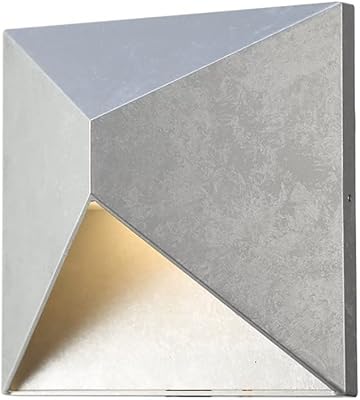 MAKLAINE Modern Die Cast Aluminum Outdoor Led Lamp in Silver Finish