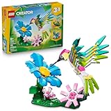 LEGO Creator 3 in1 Wild Animals: Colorful Hummingbird Building Toy for Girls, Boys, & Kids, Ages 8+ - Build a Bird, Butterfly, or Tropical Fish - Gift Idea for Birthdays - 31384