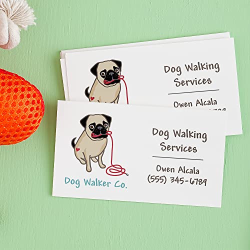 Avery Clean Edge Printable Business Cards with Sure Feed Technology, 2" x 3.5", White, 1,000 Blank Cards for Inkjet Printers (08870) by Avery - Image 3