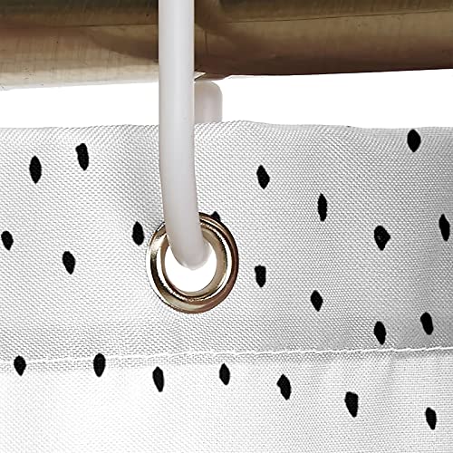 Rideau de douche Hello Beautiful rose motif pois chic