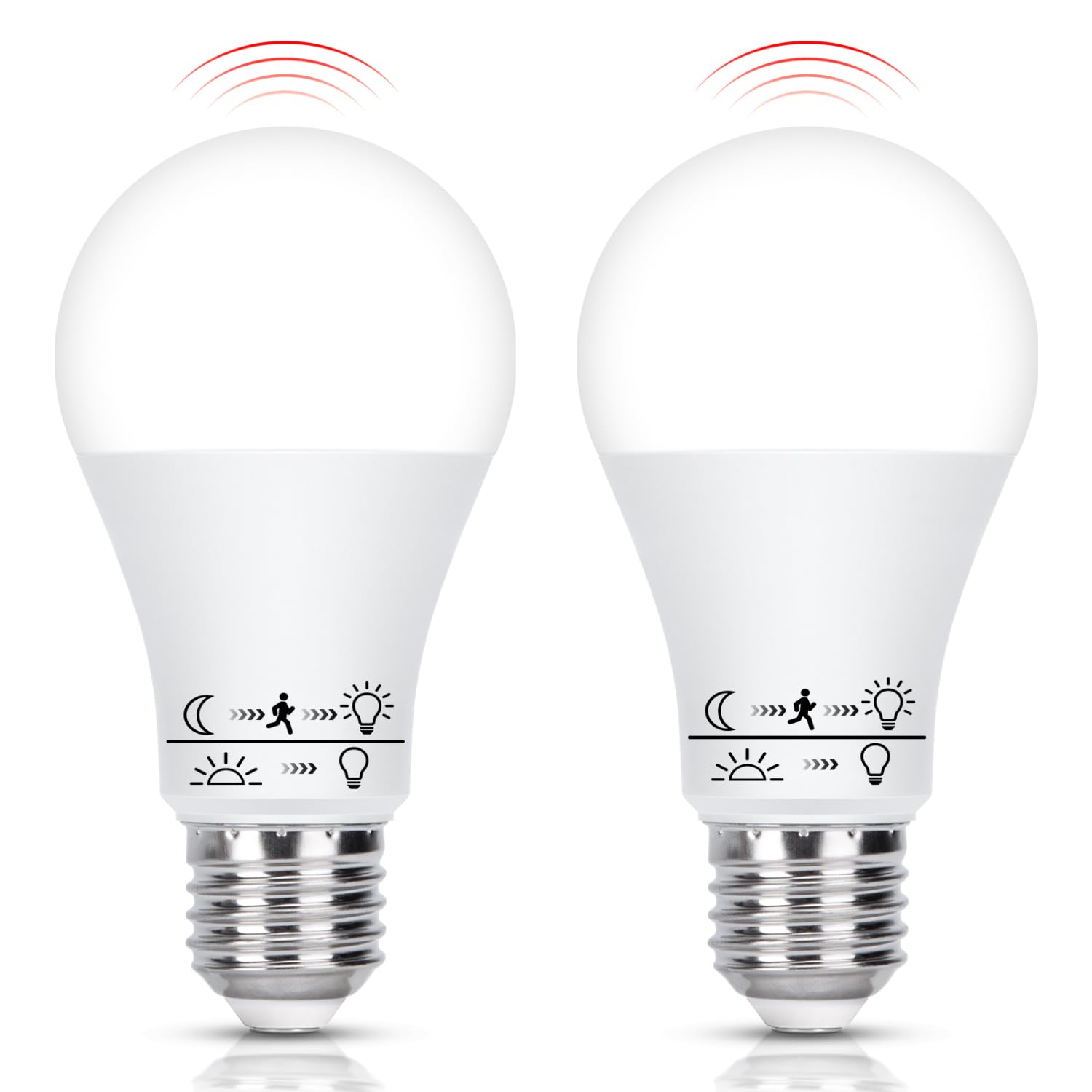 Aigostar Lampadina Con Sensore Crepuscolare, Lampadina LED E27 A60 12W, Luce Bianca 6500K, 1170 Lm, Accensione/Spegnimento Automatico Dall'alba Al Tramonto, Non Dimmerabile, Pacco Da 2 Unità - 10