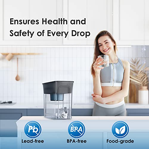 Image of Waterdrop WFD-40L-A Water Filter Dispenser, Alkaline Filtration, Black
