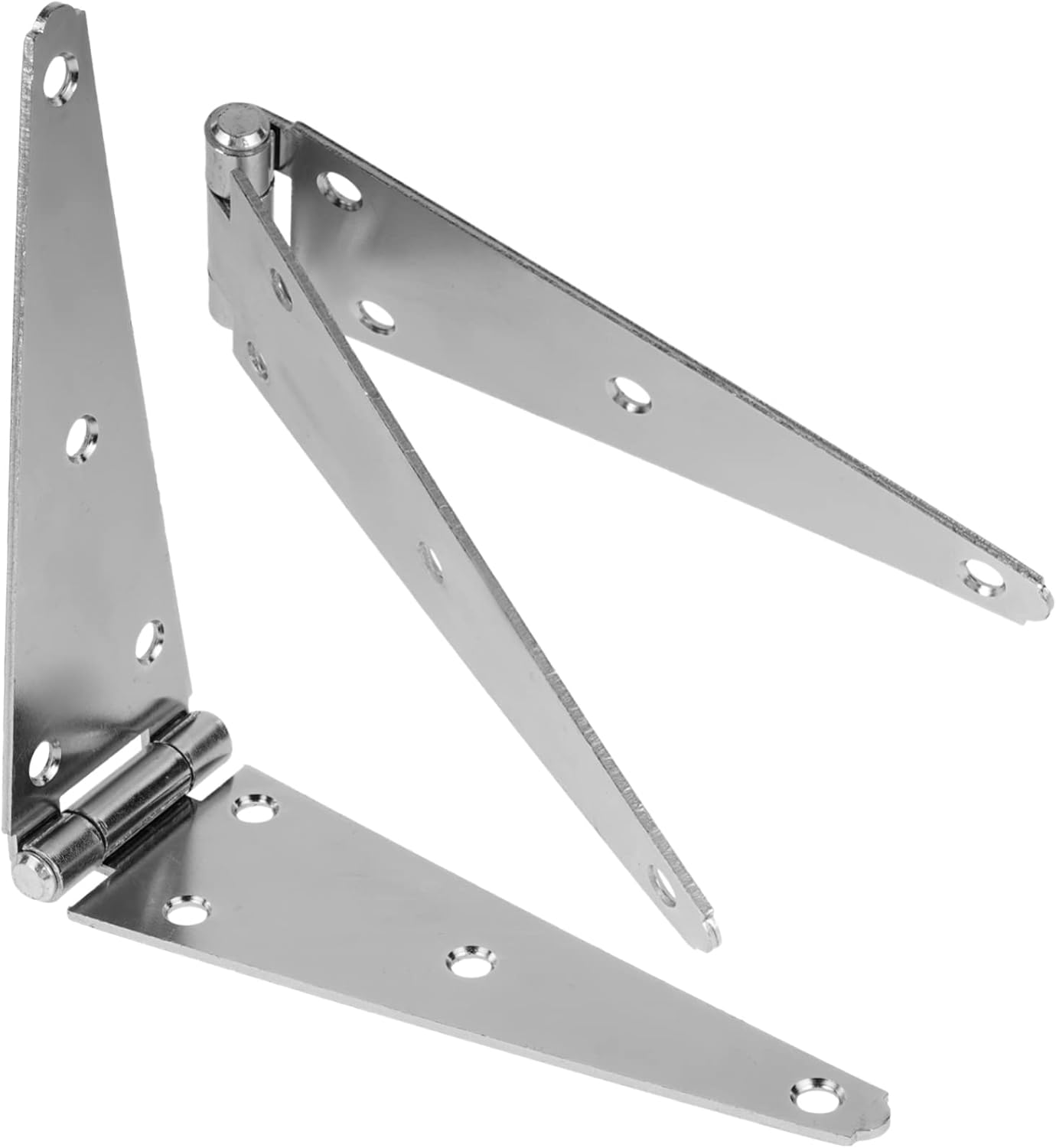 GLEAVI 2pcs Heavy Duty Gate Hinges Galvanized Strap Hinges for Gates Easy to Install Outdoor Hardware for Sheds and Fences