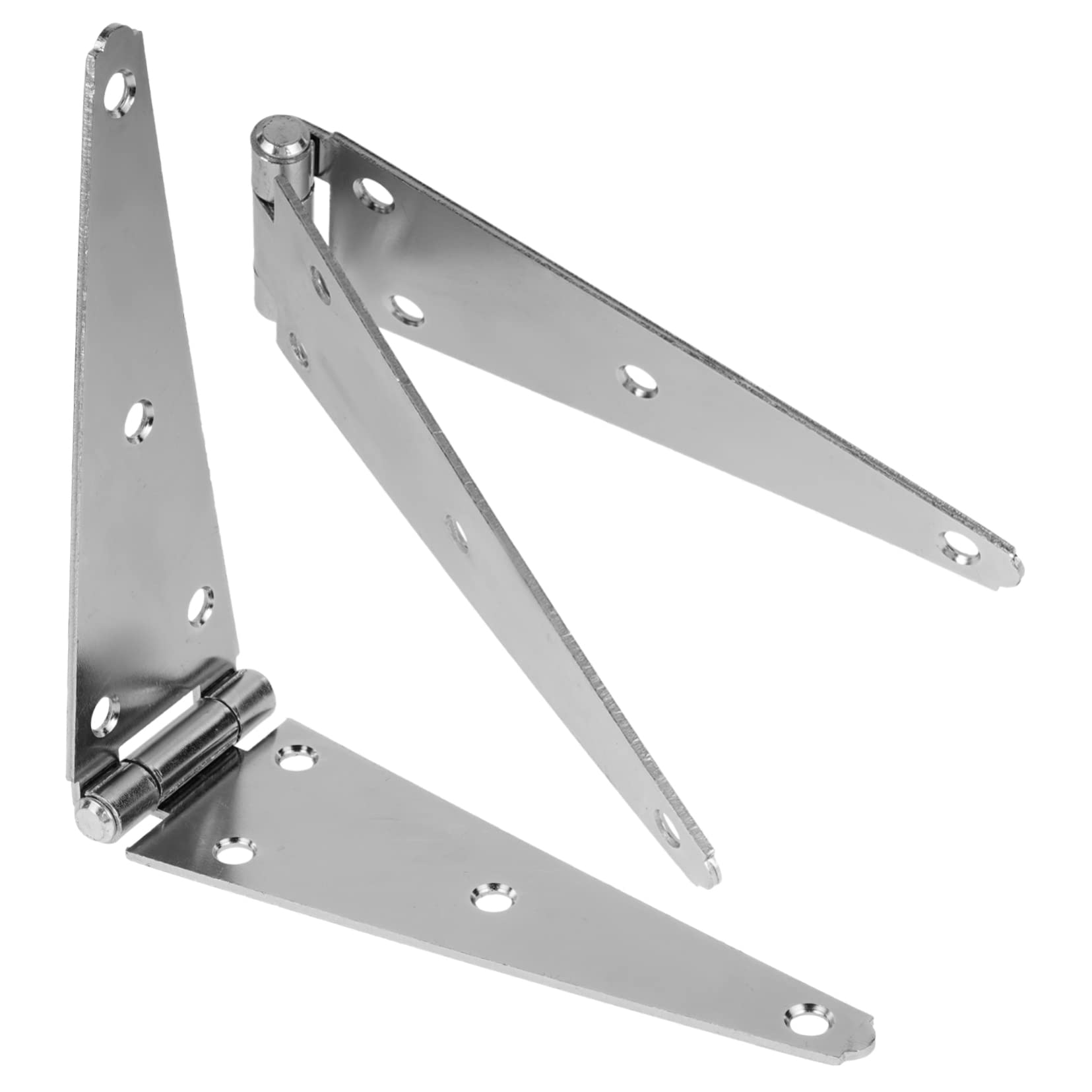 Alipis 2 Cerniere Robuste per Porte Esterne in Ferro Zincato da 200mm, Uso Pesante, Leggere e Portatili, per Mobili come Librerie e Armadi, Confezione da 2 Pezzi