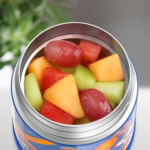 Image of THERMOS FUNTAINER 10 Ounce Stainless Steel Vacuum Insulated Kids Food Jar, Space Jam