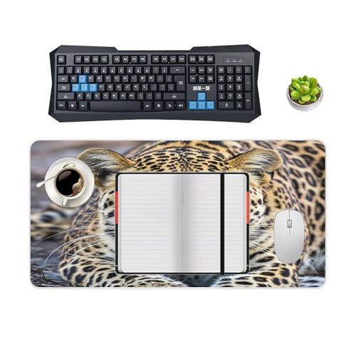 Protector de Escritorio Leopardo African Animal 30x60cm miniatura 4