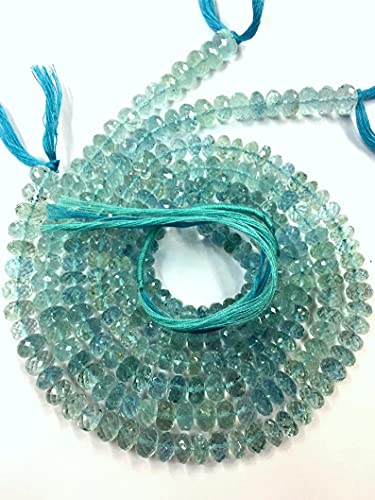Perles aigue-marine de qualité AAA pour la création de bijoux d'exception