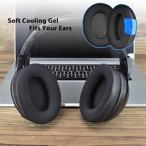 Image of XB900N Earpads Cushion Compatible with Sony WH-XB900N, WH-CH710N Headphones, Ear Pads with Soft Protein Leather High-Density Noise Cancelling Memory Foam Replacement Earmuffs - Black