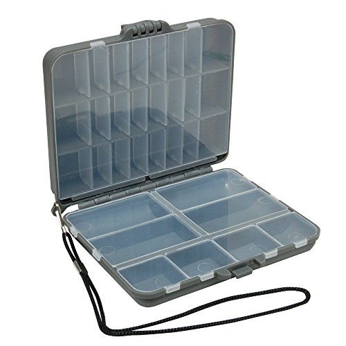 Image of Plano Compact Side by Side Tackle Box,Gray /Clear
