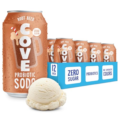 Cove Soda Probiotic Root Beer cans