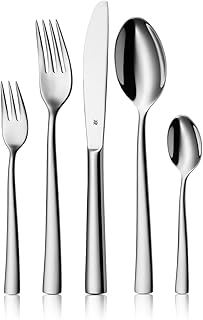 WMF Philadelphia Cutlery Set for 12 People, 60-Piece Monobloc Knife, Polished Cromargan Stainless Steel, Glossy, Dishwasher Safe