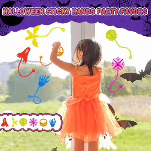 Halloween Sticky Hands Bulk 42 PCS Halloween Party Favors for Kids Toys - image 3